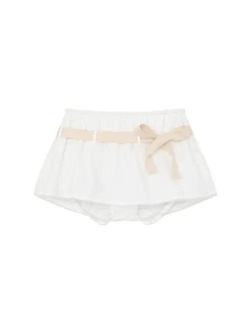 [GLOWNY] GLOWNY X MY MELODY MINI SKORT (WHITE)
