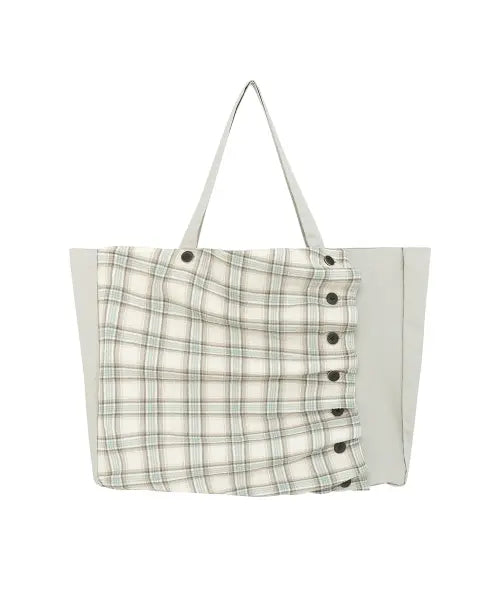 [THE COLDEST MOMENT] TCM 2way check pintuck bag (mint)
