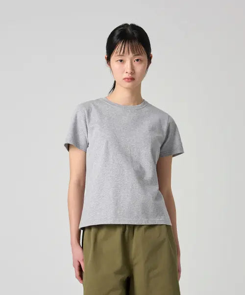 [CHAMPION] Women's C Logo Slim Fit T-Shirt Grey / 여성 C로고 슬림핏 티셔츠 Grey