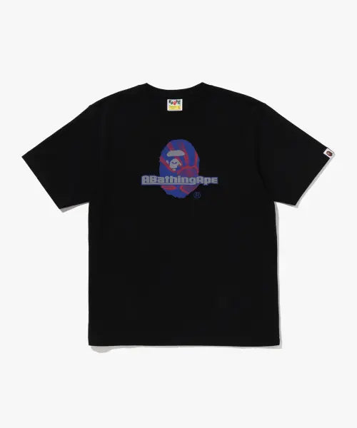 [BAPE] HANDPRINT APE HEAD TEE M_BLACK / 핸드프린트 에이프 헤드 티셔츠(M) BLACK