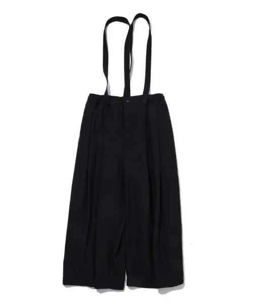 [PENFIELD] Linen Suspender Capri Pants Black / 린넨 서스펜더 카프리 팬츠 블랙_FS2WP19U