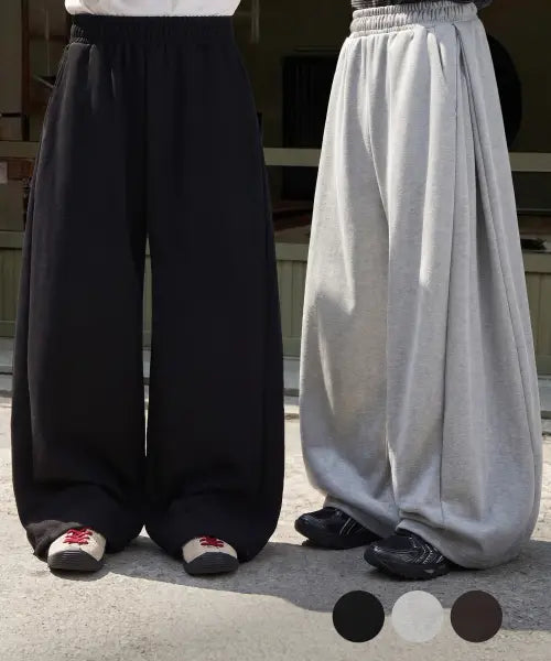 [SIGNATURE] Summer Side-Tuck Curved Training Pants [3 Colors] / 썸머 사이드턱 커브드 트레이닝 팬츠[3COLORS]