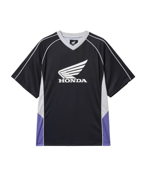 [PHYPS MOTORCYCLE] Mesh Block Jersey Short Sleeve Black