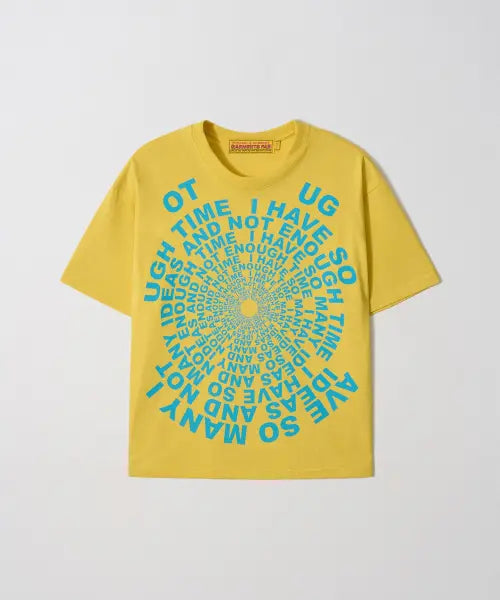 [GARMENTS FAB] Bingle Bingle Lettering Tee (LIGHT YELLOW)