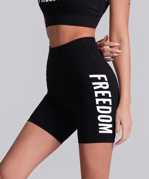 [FREEDOM] Support Big Logo 3.5 Shorts (Black) / 서포트 빅 로고 3.5 쇼츠 (블랙)