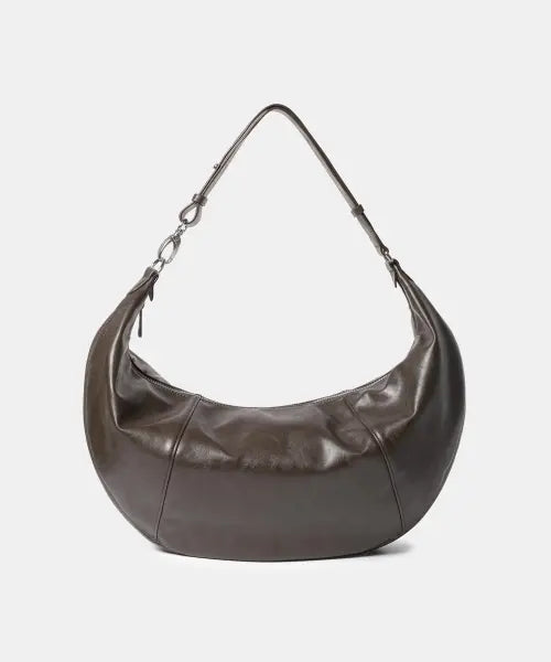 [MUSINSA STANDARD WOMAN] WOMAN CRESCENT HOBO BAG [KHAKI GREY] / 우먼즈 크레센트 호보백 [카키 그레이]