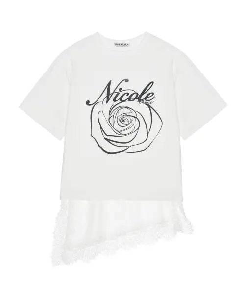 [NICK\u0026NICOLE] NICOLE ROSE LACE LAYERED TOP_WHITE