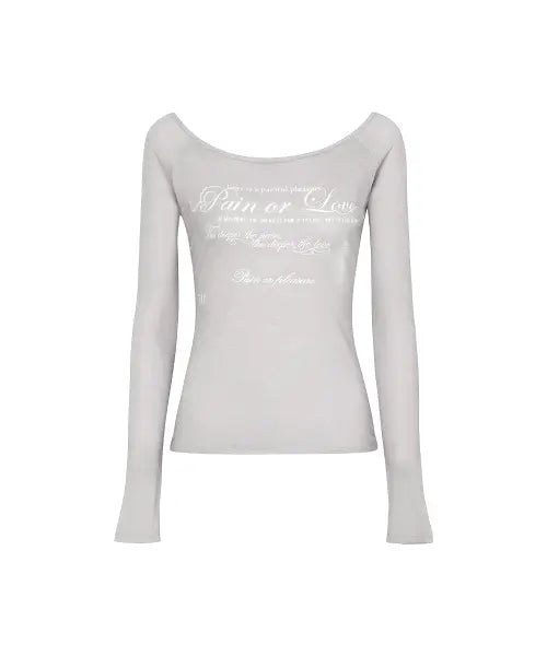 [PAINORPLEASURE] FOG TOP grey