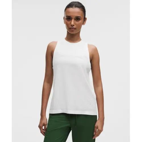 [LULULEMON] Swiftly Relaxed Tank Top Hip Length *Logo WHT / 스위프틀리 릴랙스드 탱크탑 힙 렝스 *로고  WHT