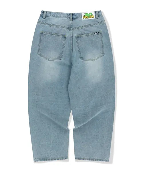 [WKNDRS] FROG WIDE DENIM PANTS (L.DENIM)
