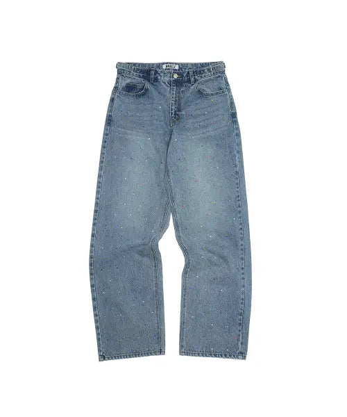 [GRAILZ] CRYSTAL DENIM PANTS [BLUE]