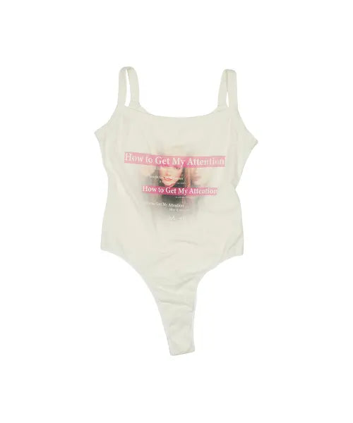[GRAILZ] OVER GRAPHIC BODY SUIT [CREAM]