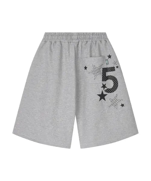 [VIDEO JOCKEY] Biki Bermuda Pants [Melange Gray] / 비키 버뮤다 팬츠 [멜란지그레이]