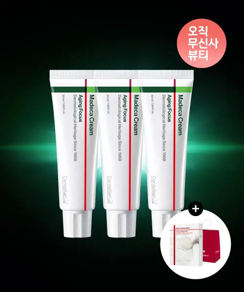 [CENTELLIAN24] Madeca Cream Aging Focus 50ml (3 pieces) + Derma Mask (10 pieces) / [고강도탄력 SET] 마데카크림 에이징 포커스 50ml 3개 + 더마 마스크 10매 (택1)