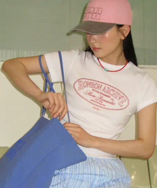 [RONRON] RR ARCHIVE SLIM FIT T SHIRT WHITE