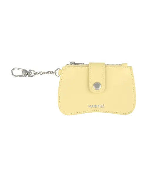 [MARITHÉ + FRANҪOIS GIRBAUD] REGULAR LOGO PEANUT KEYRING WALLET light yellow