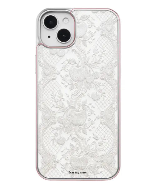 [DEARMYMUSE] Epoxy MacSafe Lace Case (4 Colors) / (epoxy) +맥세이프 lace case (4color) silver 에폭시 아이폰 갤럭시 케이스