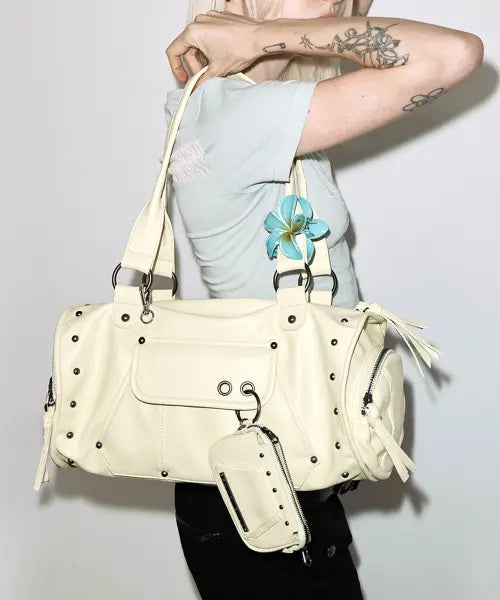 [FANCY CLUB] VEIL STUD BAG \u0026 WALLET (LEMON) F26QE981 / 베일 스터드백 \u0026 월렛 (LEMON) F26QE981
