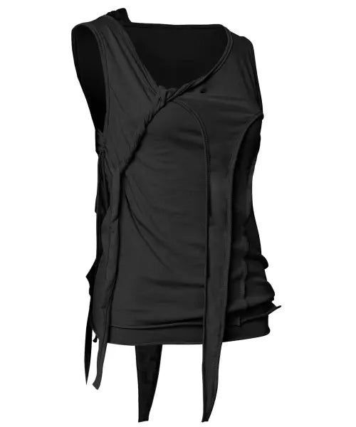[FLAREUP] 3-Layered Braided Sleeveless (FL-128_Black)