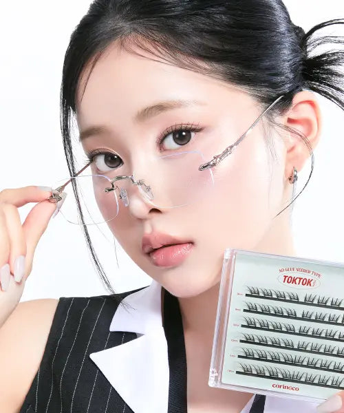 [CORINGCO] Toktokhara No-Glue Easy Cut Eyelashes City / 톡톡하라 노글루 속눈썹 이지컷 시티