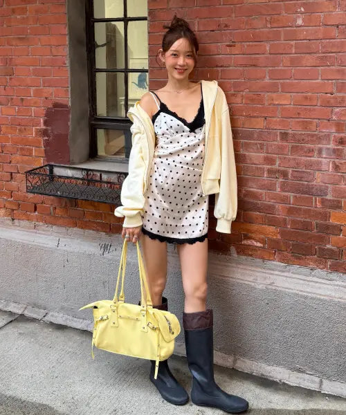 [LETERIE] BELTED SERA BAG_LEMON