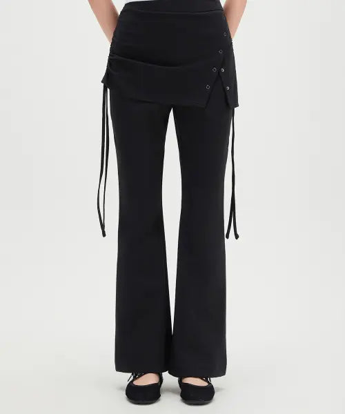[MIXXO] Layered Semi Bootcut Pants RE TCF956C / 레이어드 세미부츠컷 팬츠 RE TCF956C_MIWTCG50QC