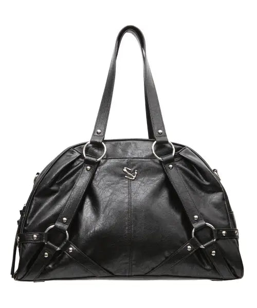 [SCHISM INDUCING] HARNESS BOSTON BAG BLACK