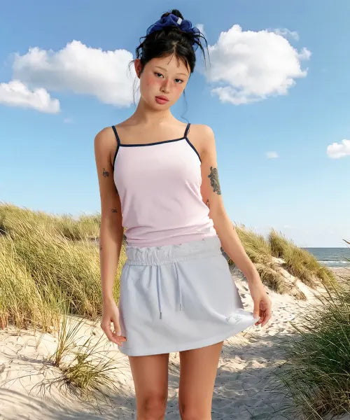 [AMES-WORLDWIDE] CLASSIC SQUARE SLEEVELESS PINK
