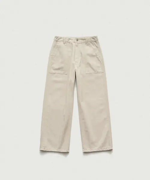 [THEBARNNET] Herringbone Fatigue Pants_Beige