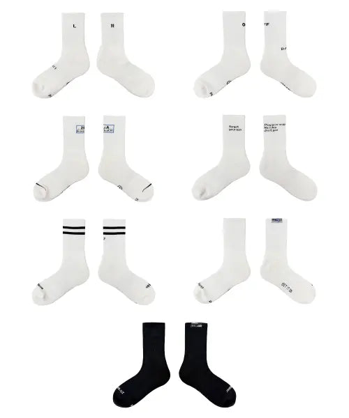 [GET IT ON] [7PACK] Daily Core Socks / [7PACK] 데일리 코어 삭스