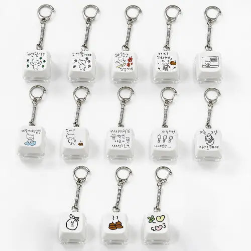 [WITHSOME] Maragowngi LED Keycap Keychain Collection / 다중인격 마라고앵이 LED 키캡 키링 1구 모음