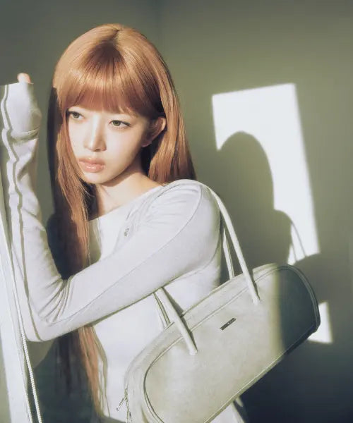 [MISEKI SEOUL] Twill baguette bag DUST GREY