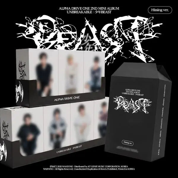 [ALPHA DRIVE ONE] ALPHA DRIVE ONE - 2nd Mini Album [UNBREAKABLE : 少年BEAST] (Hissing Ver.) (Random Ver.)