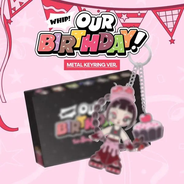 [OURBIRTHDAY] OURBIRTHDAY - 1st Single Album [Our Birthday] (METAL KEYRING Ver.) (Random Ver.)