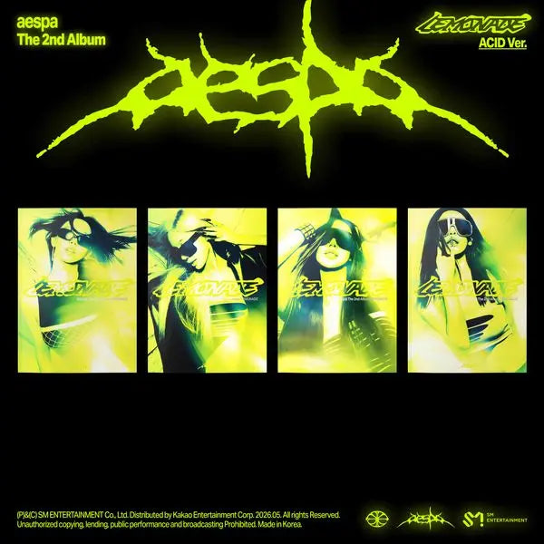 [aespa] aespa - 2nd Album [LEMONADE] (ACID Ver.) (Random Ver.)