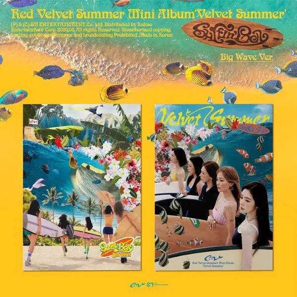 [Red Velvet] [Ktown4u Special Gift] Red Velvet - Summer Mini Album [Velvet Summer] (Big Wave Ver.) (Random Ver.)
