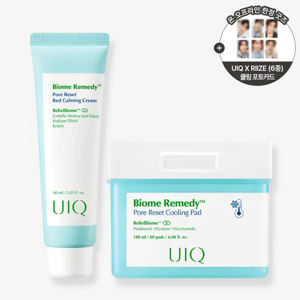 [RIIZE] [UIQ] Barrier Cooling Set (RIIZE Selfie Photocard 6p 1SET + Cooling Pad 80P + Calming Cream 60ml)