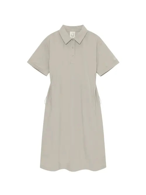 [NORDISK] Mimr Collar Dress - W_Light Khaki / 미미르 카라 원피스 - W_Light Khaki