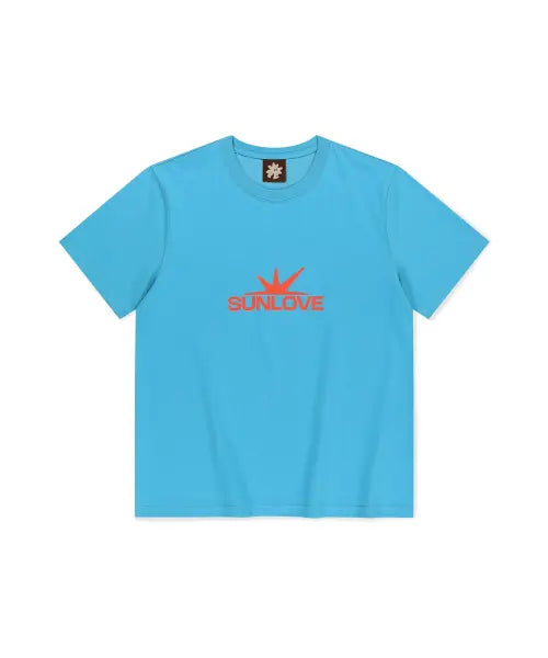 [SUNLOVETOUR] Daybreak Logo Tee Blue
