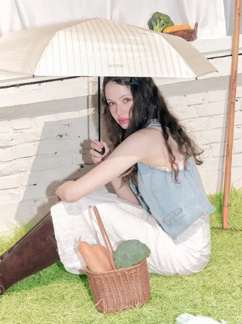 [KENOPI] Canopy Sunshine Farmhouse 3-Section Blackout Umbrella (UV Protection) / [UV차단] 케노피 선샤인 팜하우스 3단 암막 양우산 7colors