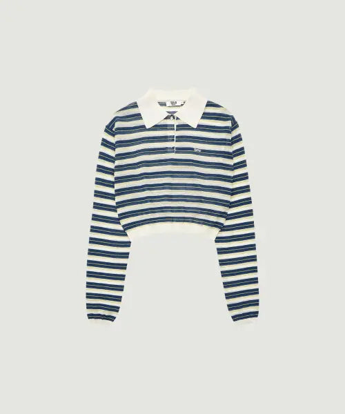 [GROVE] ESTHER STRIPE COLLAR KNIT (IVORY)