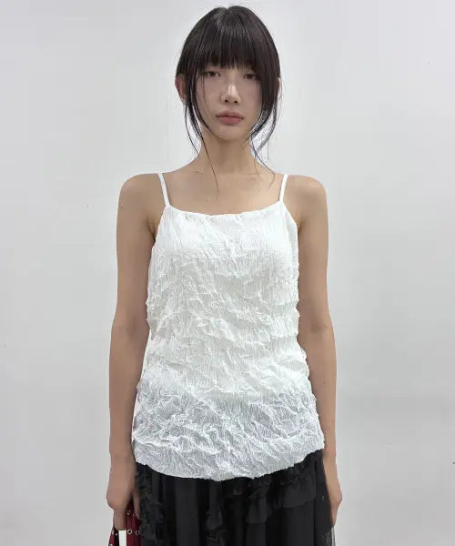 [FLAREUP] Organic Wrinkle Sleeveless (FL-179_White)