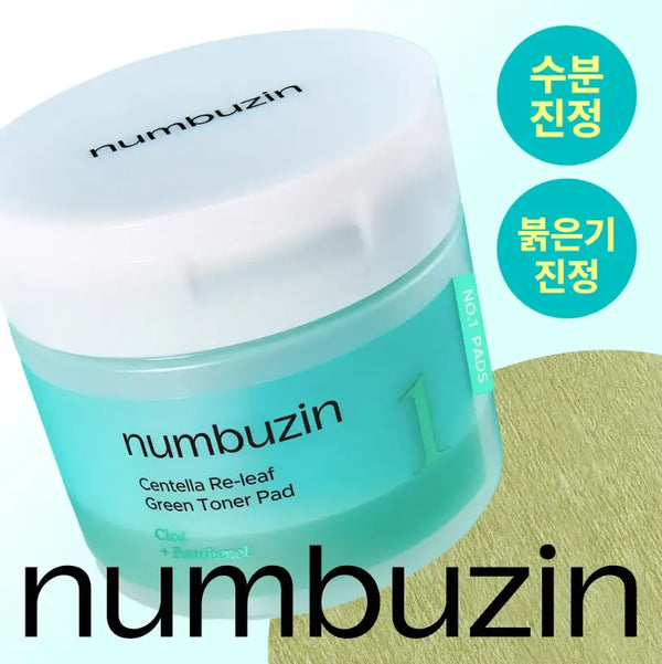 [NUMBUZIN] numbuzin No. 1 Cica Toner Pad 70ea Refill Set (+70ea Refill) / [8월올영픽/대용량140매] 넘버즈인 1번 시카 갈아만든 초록패드 70매 리필기획 (+70매 리필)