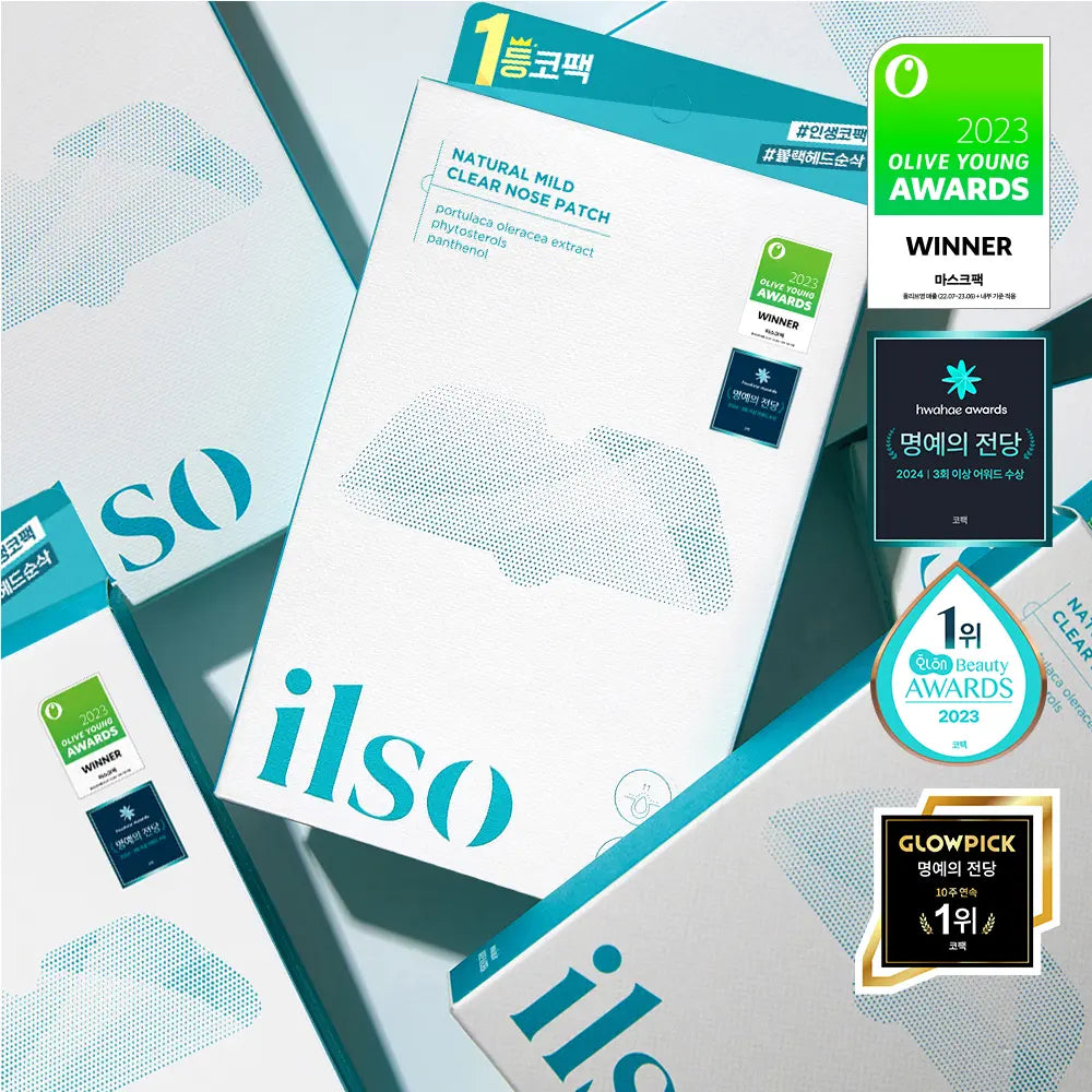 [Ilso] Ilso Natural Mild Clear Nose Pack (5 Sheets) / [1등코팩/피지순삭] 일소 네추럴 마일드 클리어 노우즈 팩 5매