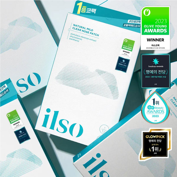 [Ilso] Ilso Natural Mild Clear Nose Pack (5 Sheets) / [1등코팩/피지순삭] 일소 네추럴 마일드 클리어 노우즈 팩 5매