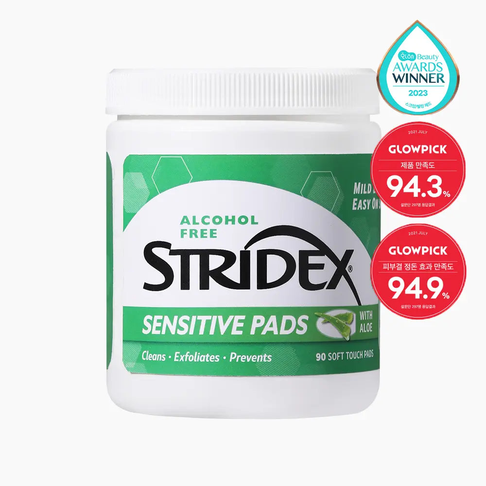 [Stridex] Stridex Sensitive Pads, 90 Count / [각질/피지] 스트라이덱스 센시티브 패드 90매