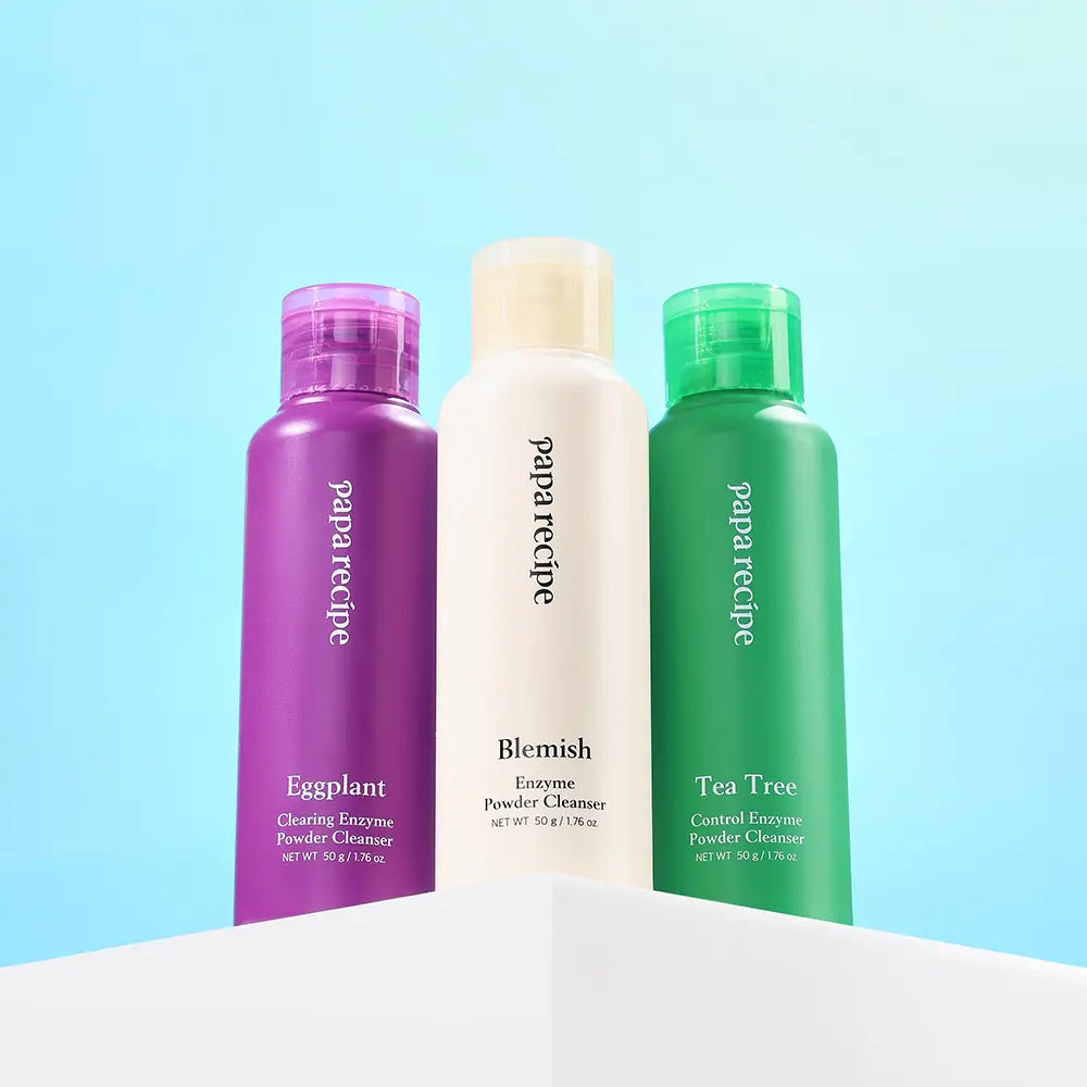 [paparecipe] Papa Recipe Enzyme Powder Cleanser 50g (Blemish, Eggplant, Tea Tree) / 파파레서피 효소 파우더 클렌저 50g (블레미쉬(광채), 가지(보습), 티트리(진정)