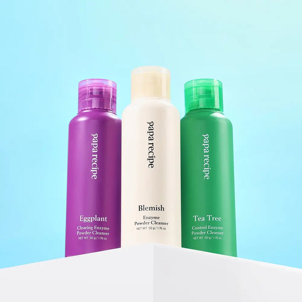 [paparecipe] Papa Recipe Enzyme Powder Cleanser 50g (Blemish, Eggplant, Tea Tree) / 파파레서피 효소 파우더 클렌저 50g (블레미쉬(광채), 가지(보습), 티트리(진정)