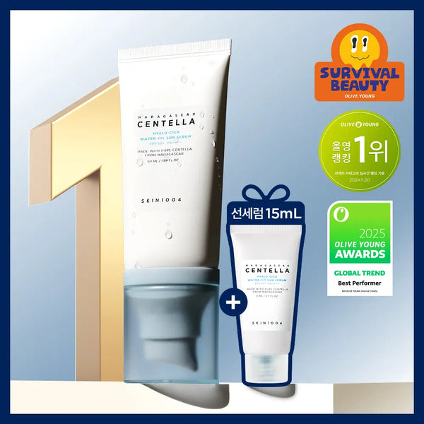 [SKIN1004] SKIN1004 Madagascar Centella Hyalu-Cica Water Fit Sun Serum SPF50+ PA++++ 50ml / [수분 선크림][누적판매1700만개]스킨1004 마다가스카르 센텔라 히알루-시카 워터핏 선세럼 50ml
