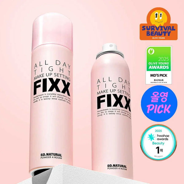 [so natural] So Natural All Day Tight Makeup Setting Fixer 120ml Double Set (120ml+120ml) / [1위픽서] 쏘내추럴 올 데이 타이트 메이크업 세팅 픽서 120ml 더블기획 (120ml+120ml)
